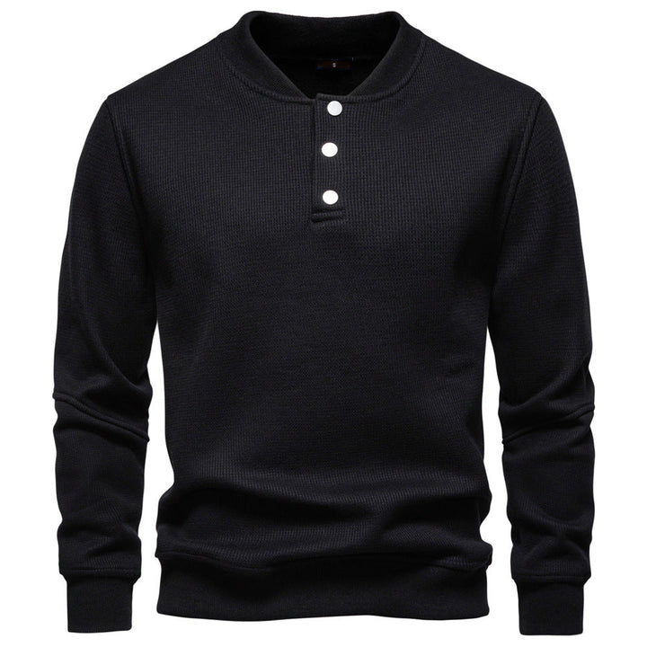Herren Pullover Langarm Strukturiert Modern