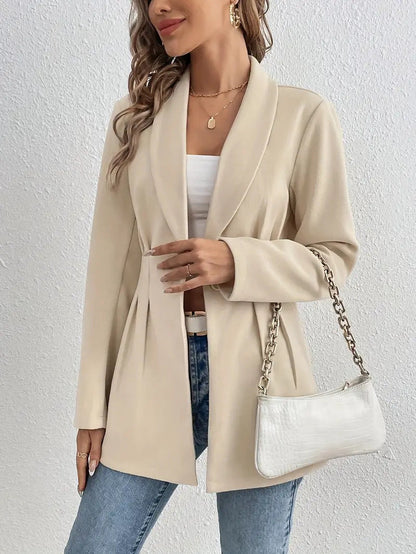 Damen Blazerjacke Elegant mit Tailleneinsatz