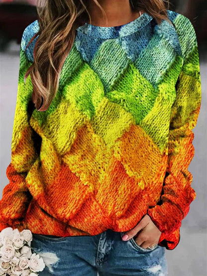Stylische Pullover aus Bedruckter Wolle