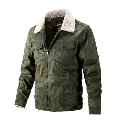 Herren Winterjacke Kunstfellkragen Praktisch