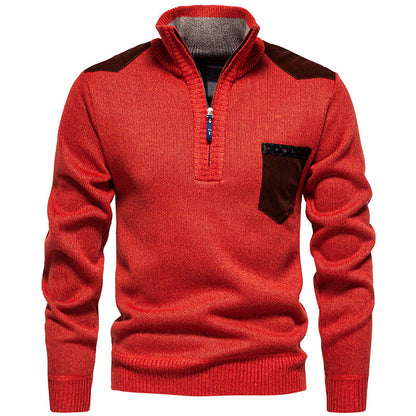 Herren Pullover Stehkragen Modern Praktisch