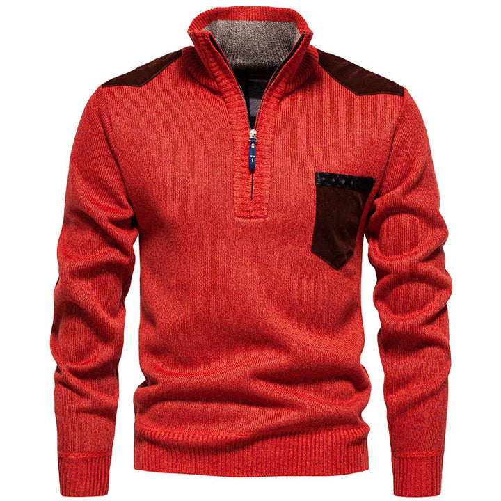 Herren Pullover Stehkragen Modern Praktisch