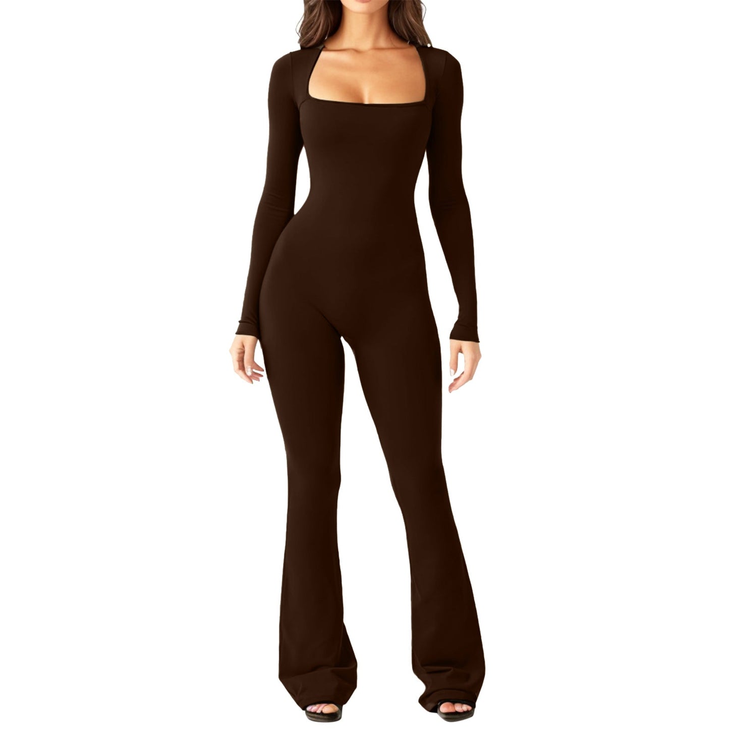 Damen Overall Großes Design Weites Bein