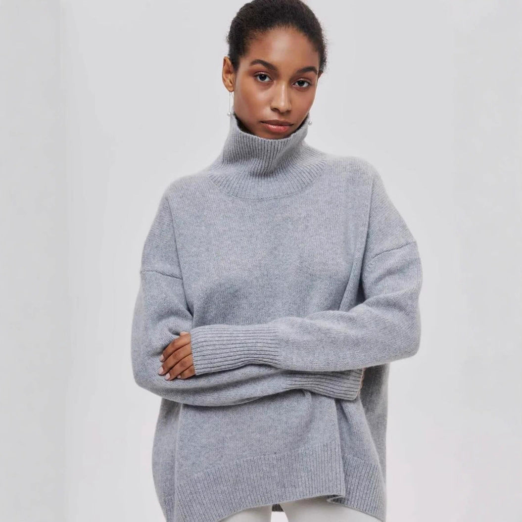 Große Strickkleid Übergröße Weich - IdealeKleiden