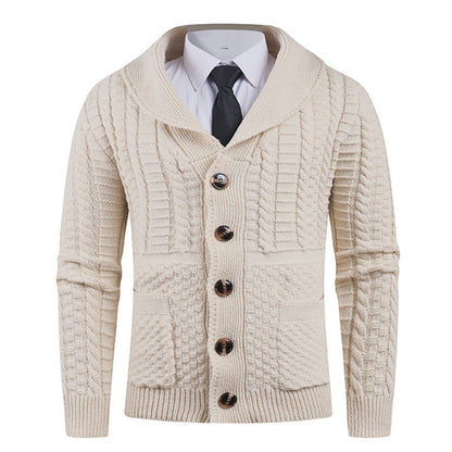 Herren Strickjacke Modern Schalkragen Praktisch