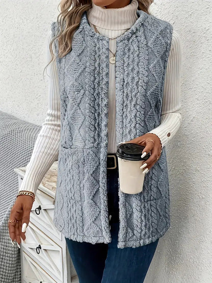 Damen Strickweste Luxus Design Elegant