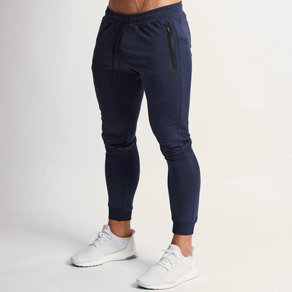 Herren Jogginghose Slim Fit Reißverschluss Taschen