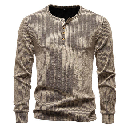 Herren Langarm Hemd Streifenmuster Modern Style