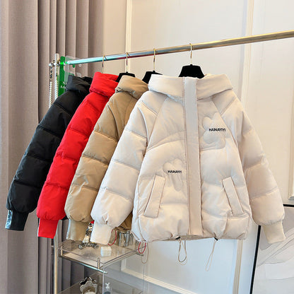 Damen Kurzjacke Daunen Kapuze Winterjacke Praktisch - IdealeKleiden