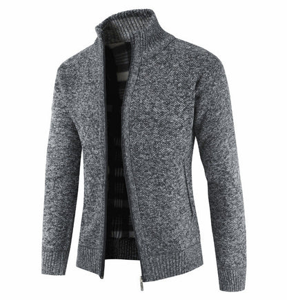 Herren Strickjacke Klassisch Warm mit Taschen