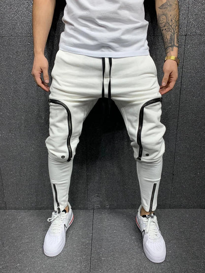 Herren Jogginghose Modern Style Reißverschluss Detail