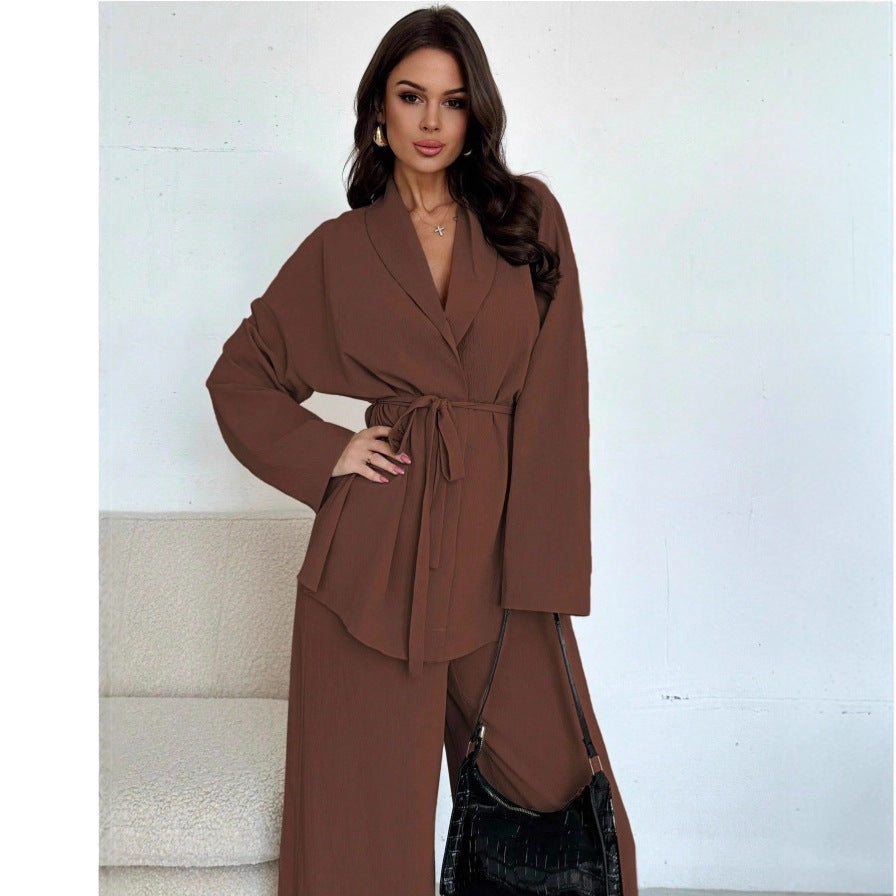 Damen Stilvoller Oversized Jumpsuit mit Taille und Weitem Bein - IdealeKleiden