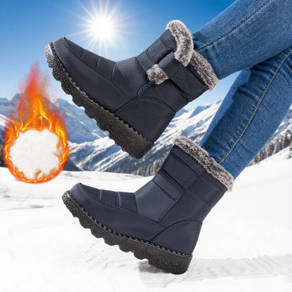 Damen Winterstiefel Warm Fleece Rutschfest