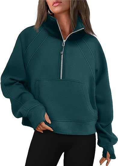 Damen Sweat Pullover Kapuze Kängurutasche Bequem