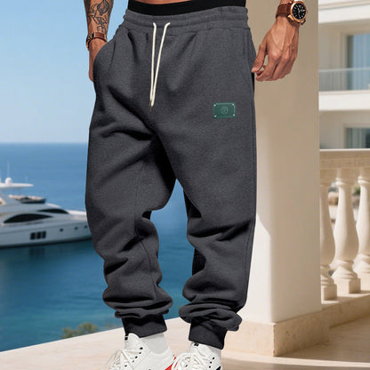 Herren Jogginghose Bequem Stretch mit Verstellbund