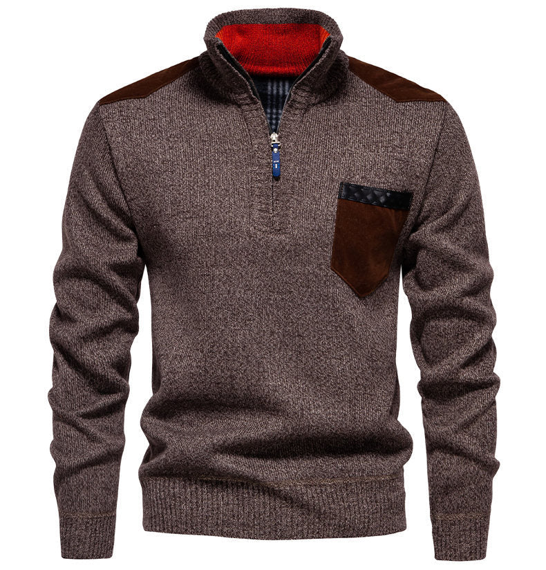 Herren Pullover Modern Halbhoch Kragen Elegantes Design