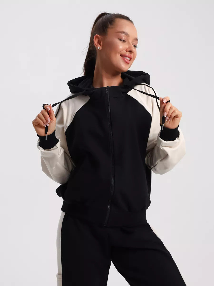 Damen Sportliche Trainingsanzug Set Elegant Design