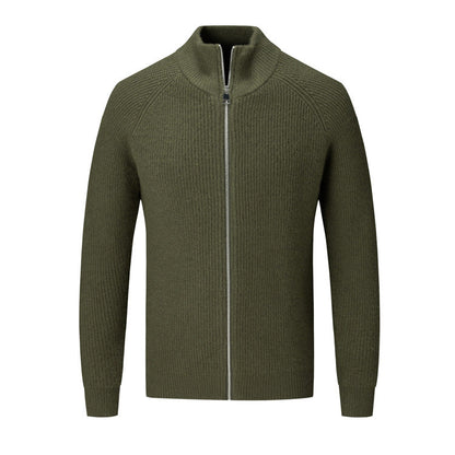 Herren Strickjacke Hochkragen Elegantes Design