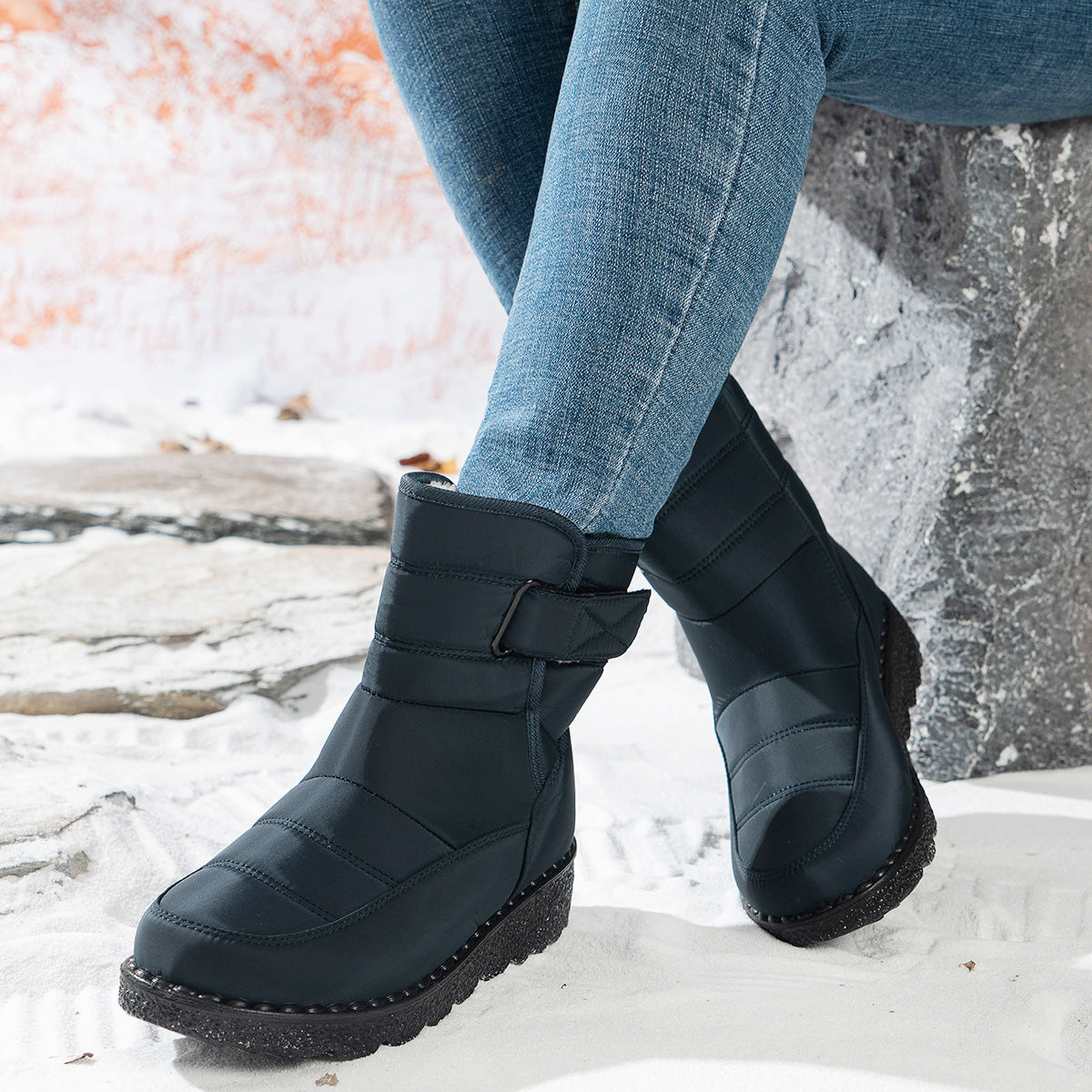 Damen Winterstiefel Elegantes Design