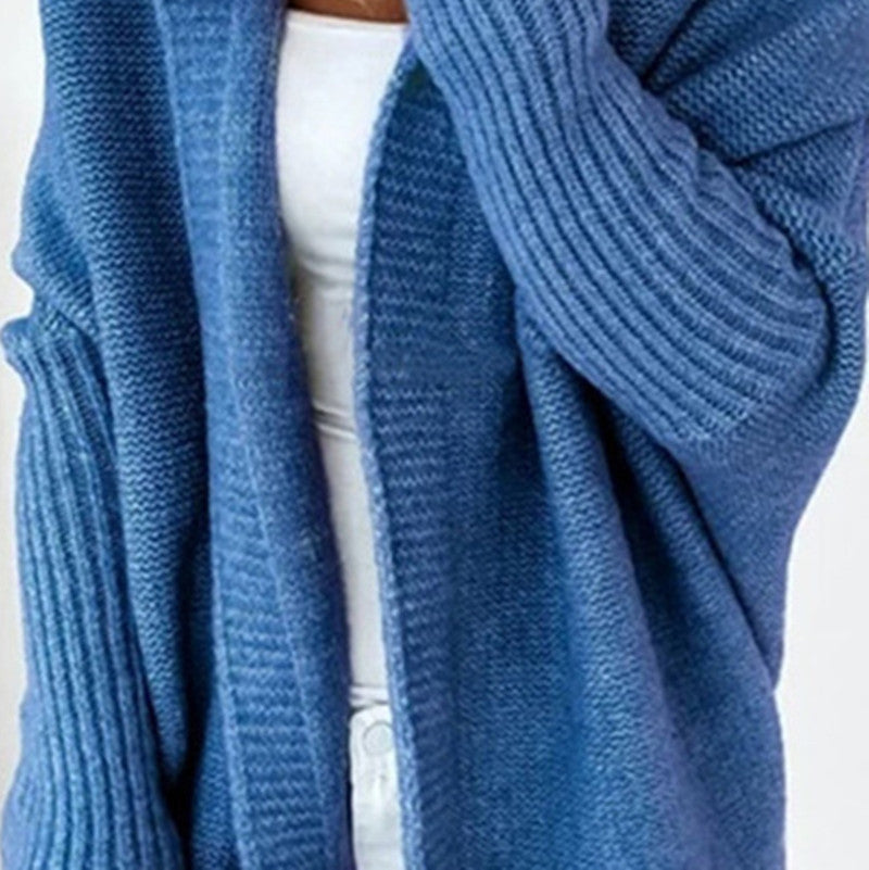 Damen Strickpullover Lässig Offen Vorne