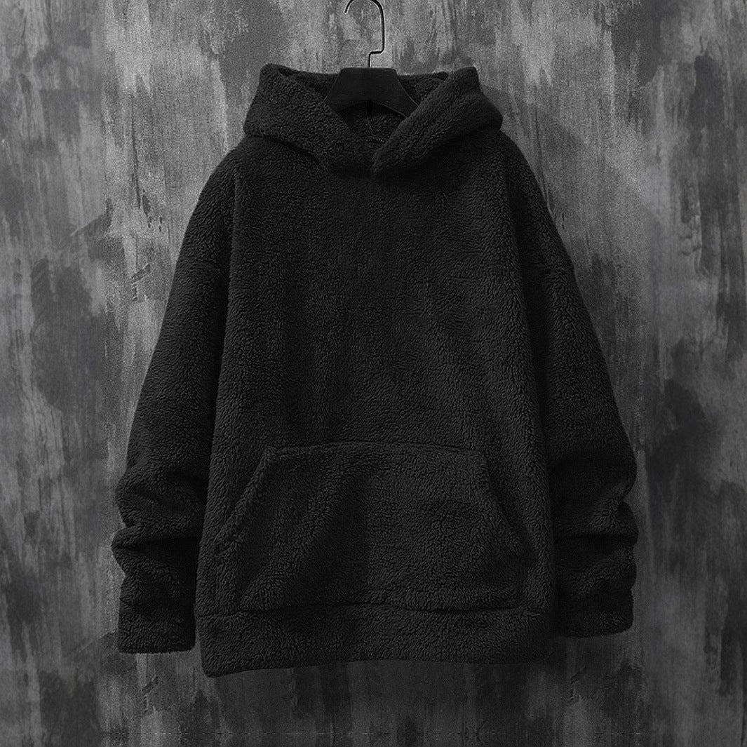 Damen Hoodie Kuschel Fleece Kapuze Tasche