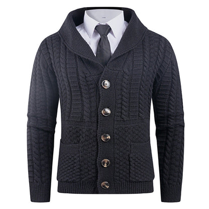 Herren Strickjacke Modern Schalkragen Praktisch
