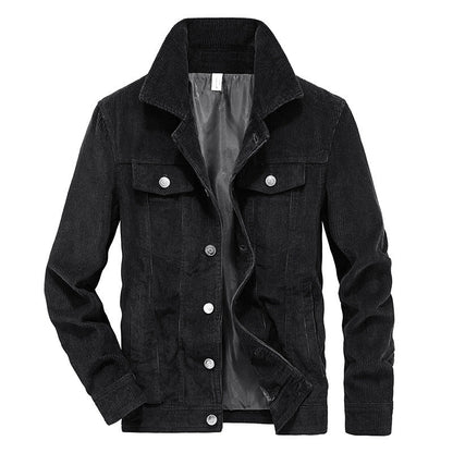 Herren Cordjacke Modern Grüne Corduroy