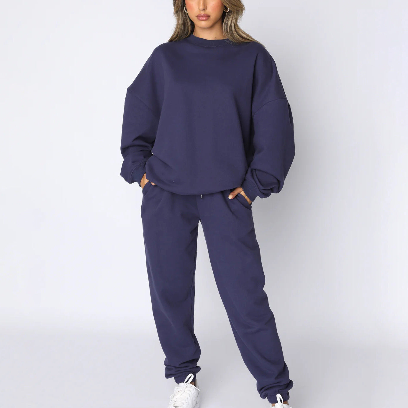 Damen Fleece Lounge Set Bequem Gemütlich