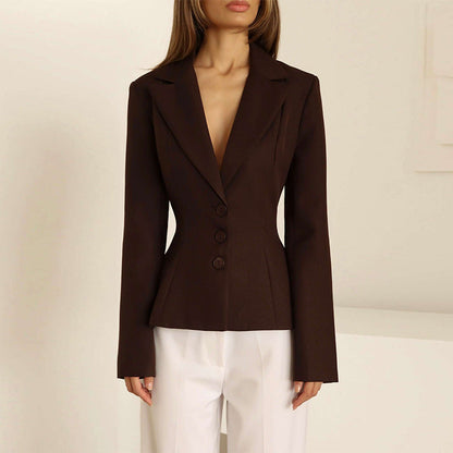 Frauen Blazer Elegant Schnitt Geschäftlich