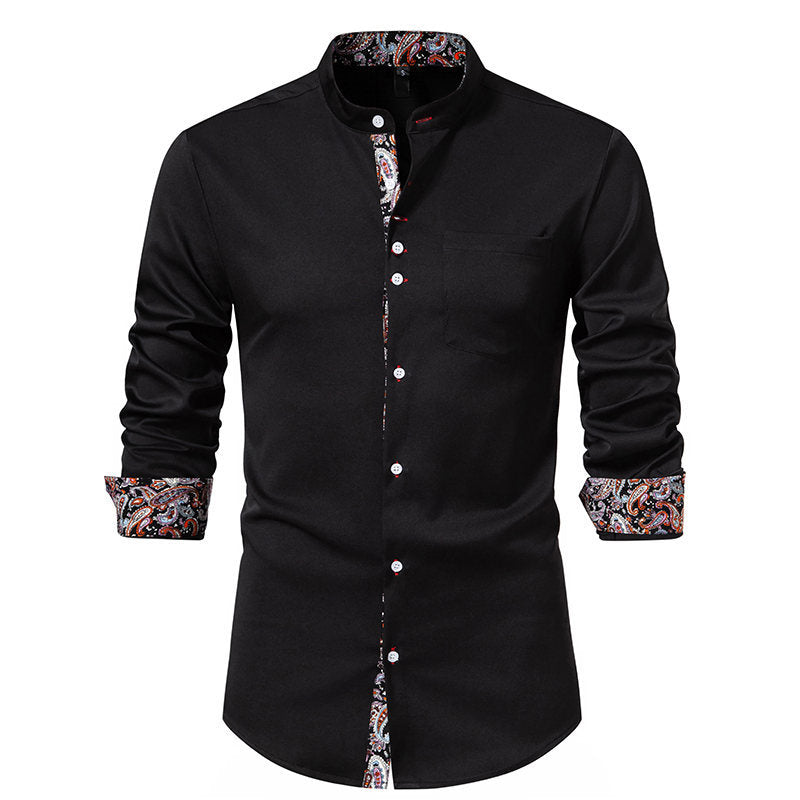 Herren Hemd Langarm Modern Paisley Design