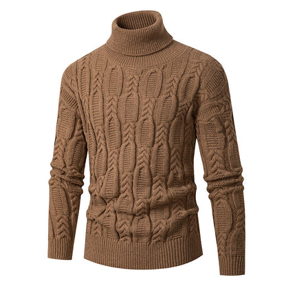 Herren Rollkragenpullover Strukturiert Elegantes Design