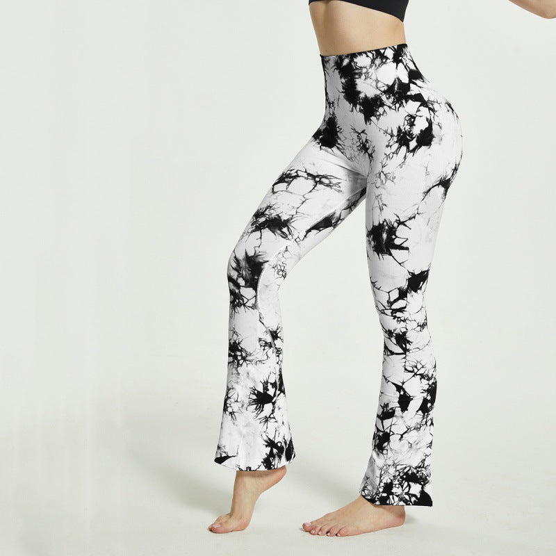 Damen Yoga Hosen Batik Muster Elegant