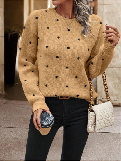 Damen Pullover Trendig Strick Design Damenmode