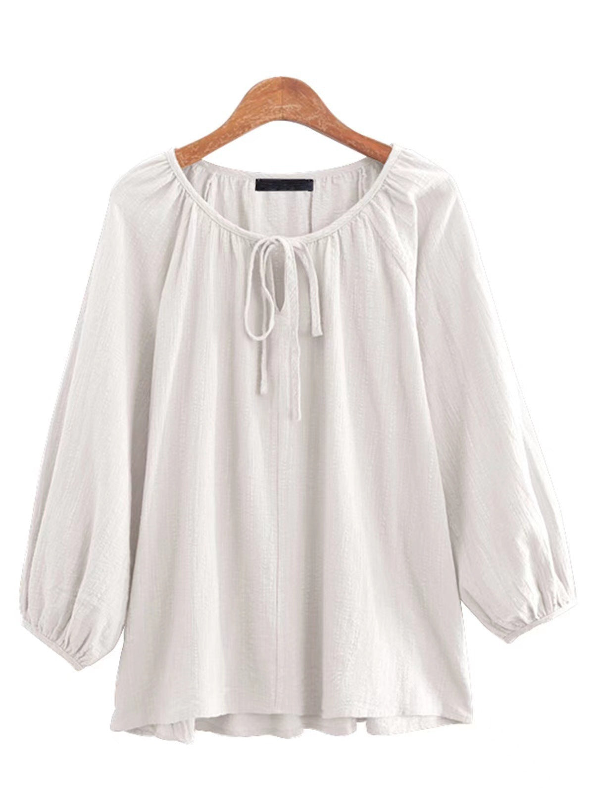 Damen Bluse Elegantes Design Rundhals
