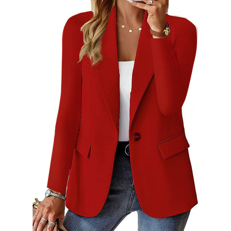 Damen Blazer Elegant Geschnitten mit Knöpfen