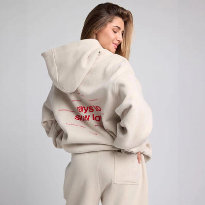 Damen Kapuzenpullover Lässig Oversized Känguru Tasche - IdealeKleiden