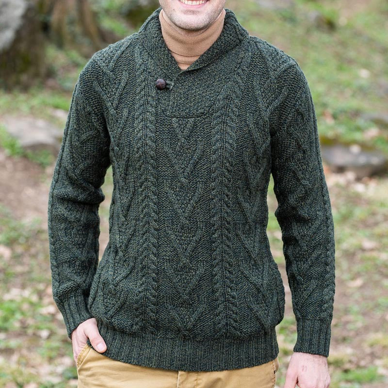 Herren Pullover Klassisch Strukturiert Modern