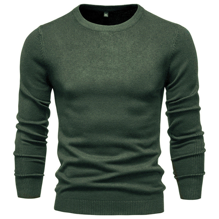 Herren Pullover Rundhals Baumwolle Elegantes Design