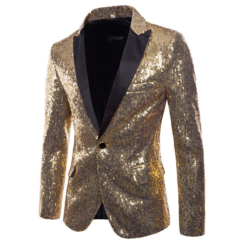 Herren Blazer Pailletten Luxus Design Elegant