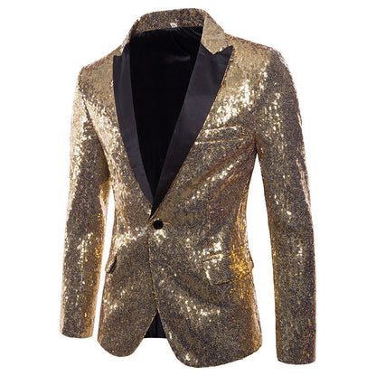Herren Blazer Pailletten Luxus Design Elegant