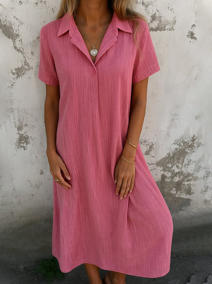 Damen Blusenkleid Elegant Sommerkleidung