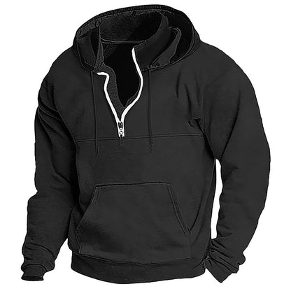 Herren Kapuzenpullover Bequem Reißverschluss