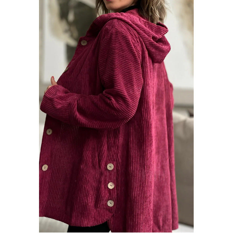 Robuste Kapuzenjacke Mittellang Casual Cordura Stil
