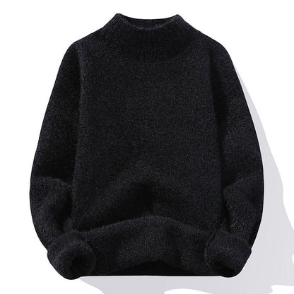 Damen Pullover Hochwertig Rippstrick Soft Kragen