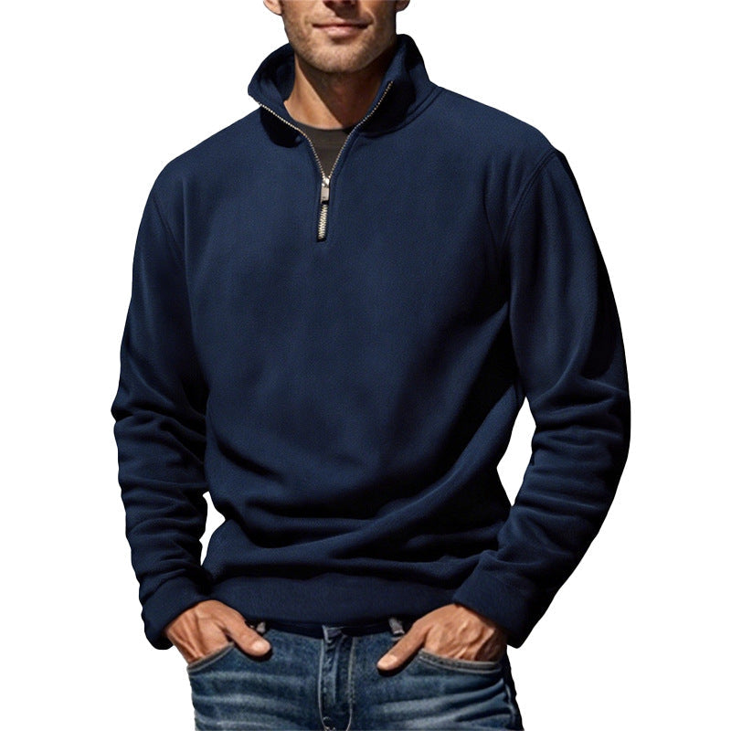 Herren Fleecejacke Warm Hochkragen Modern
