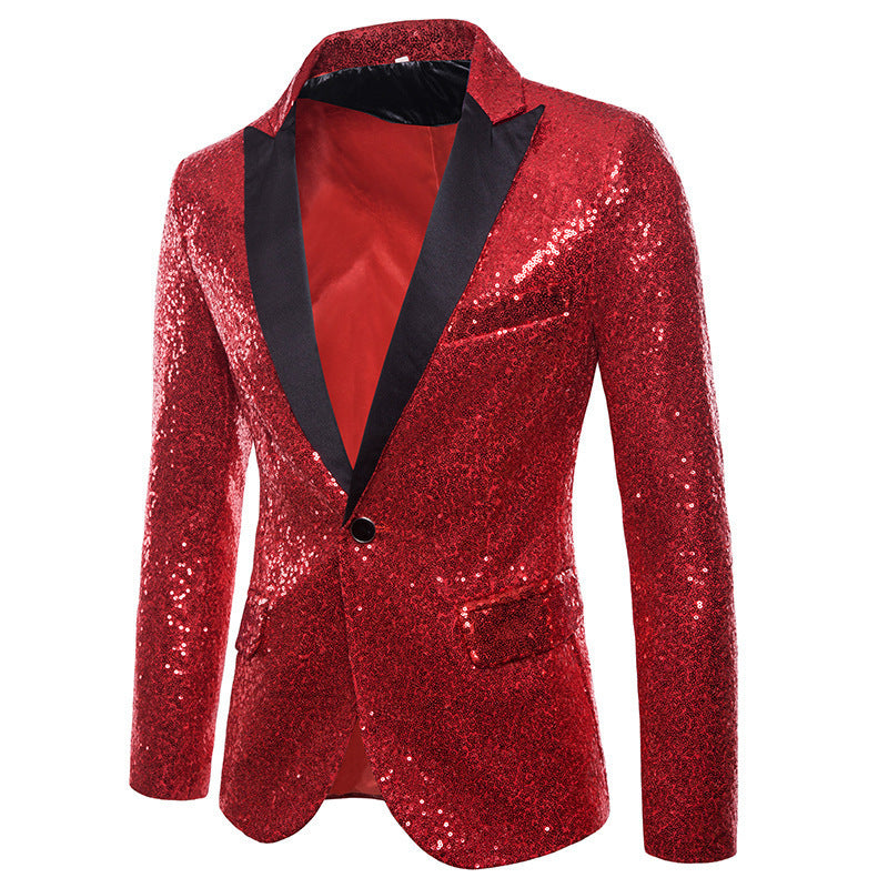 Herren Blazer Pailletten Luxus Design Elegant
