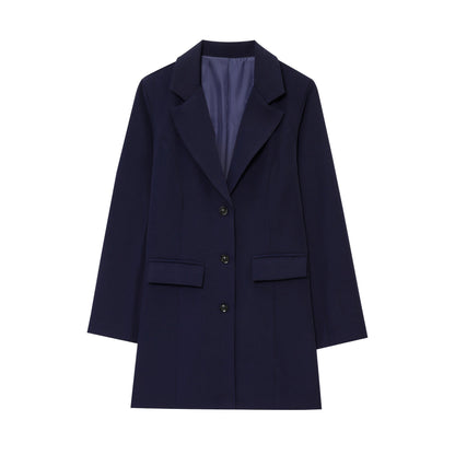 Damen Blazer Elegant Tailliert Slim Fit