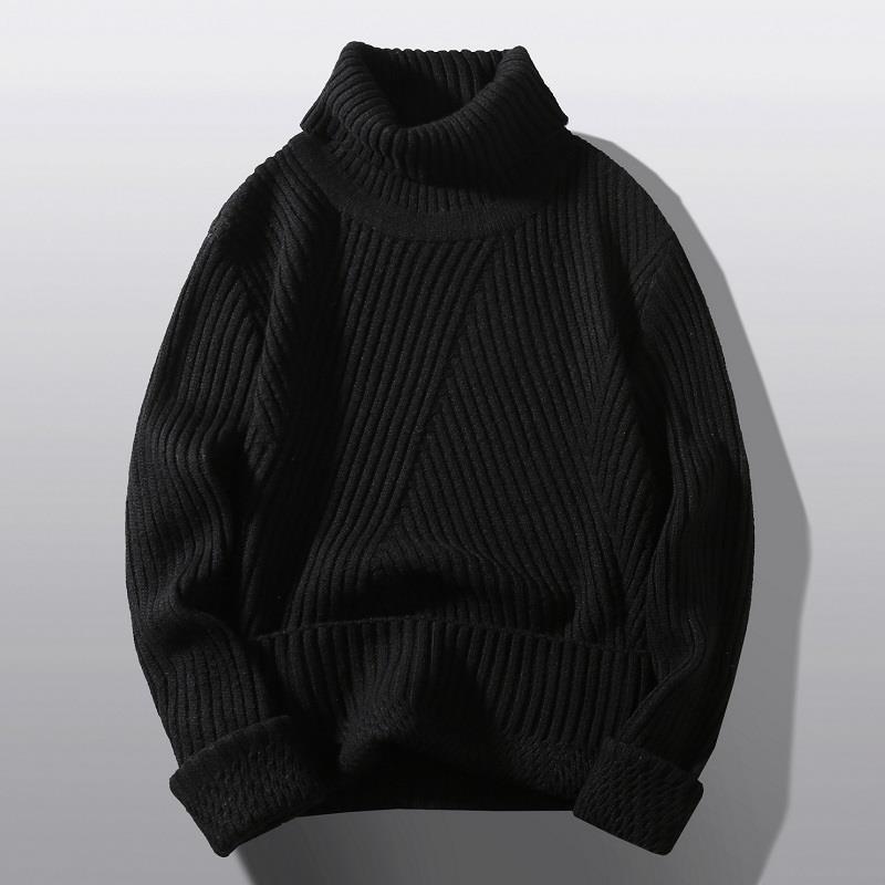 Damen Rollkragen Pullover Grobstrick Warm Elegantes Design