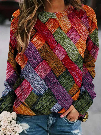 Stylische Pullover aus Bedruckter Wolle