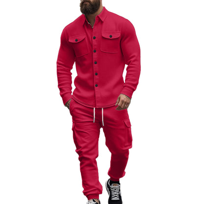 Herren Casual-Set: Bequeme Hose & Lässiges Hemd
